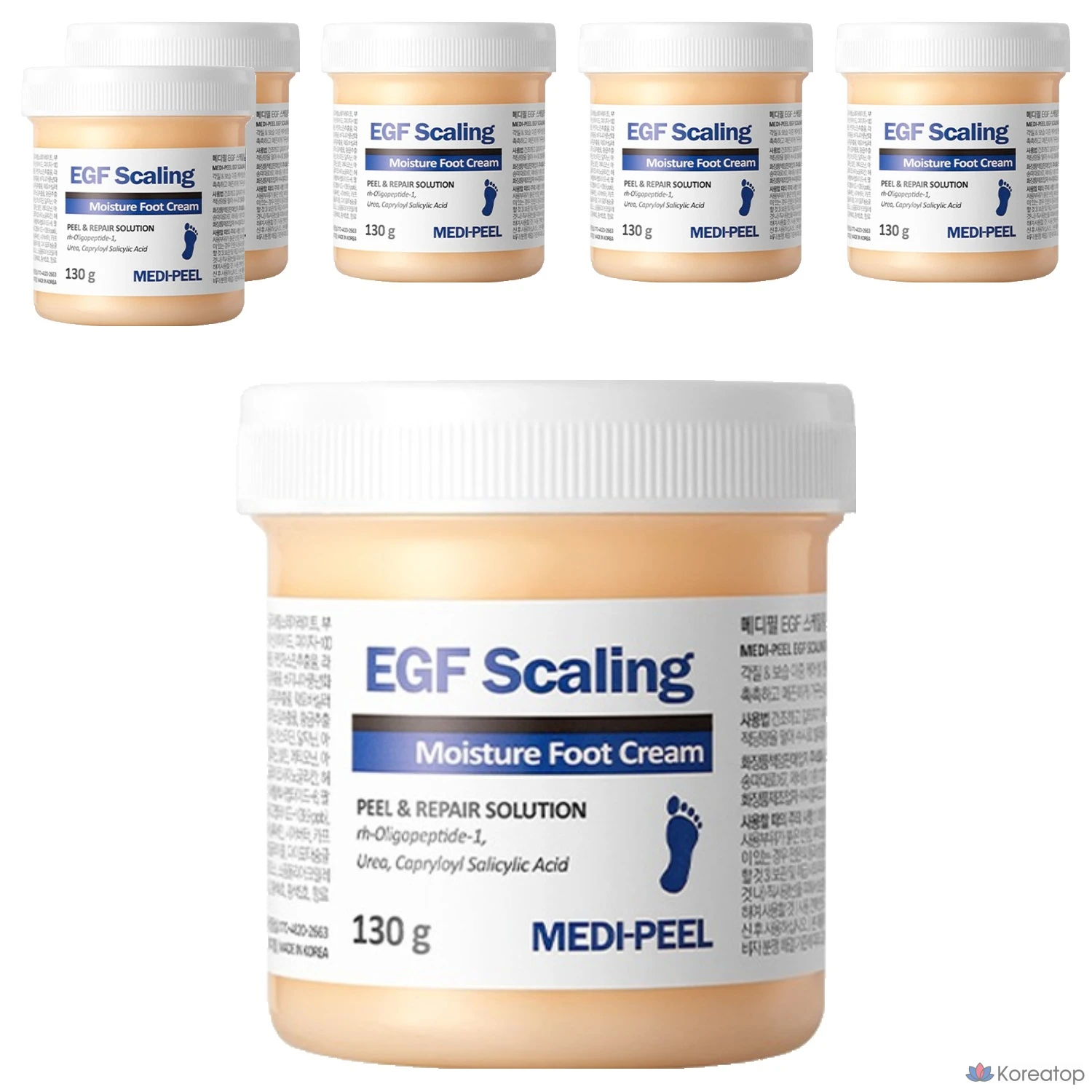 Увлажняющий крем для ног Medi Peel EGF Scaling Moisture Foot Cream 130 г, 1 упаковка, 6 упаковок