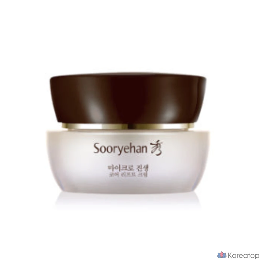 Крем для лифтинга и повышения эластичности кожи с микрочастицами женьшеня, 30 мл. Sooryehan Увлажняющий питательный крем.