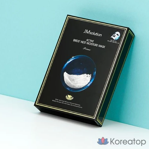 Тканевая маска для лица JM Solution Active Bird Nest Moisture Mask Prime, 30 мл, 10 шт., фото 2