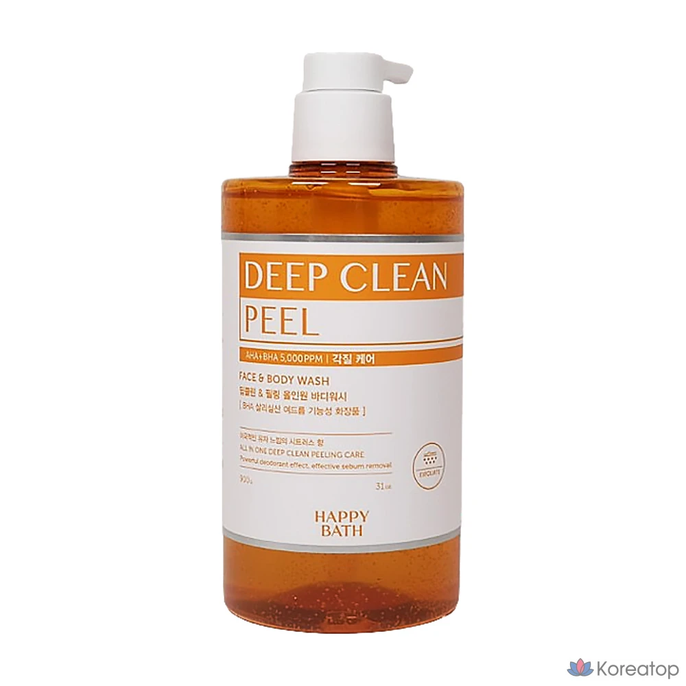 Гель для душа Happy Bath Deep Clean Peeling All-in-One, 900 мл (1 флакон), фото 2