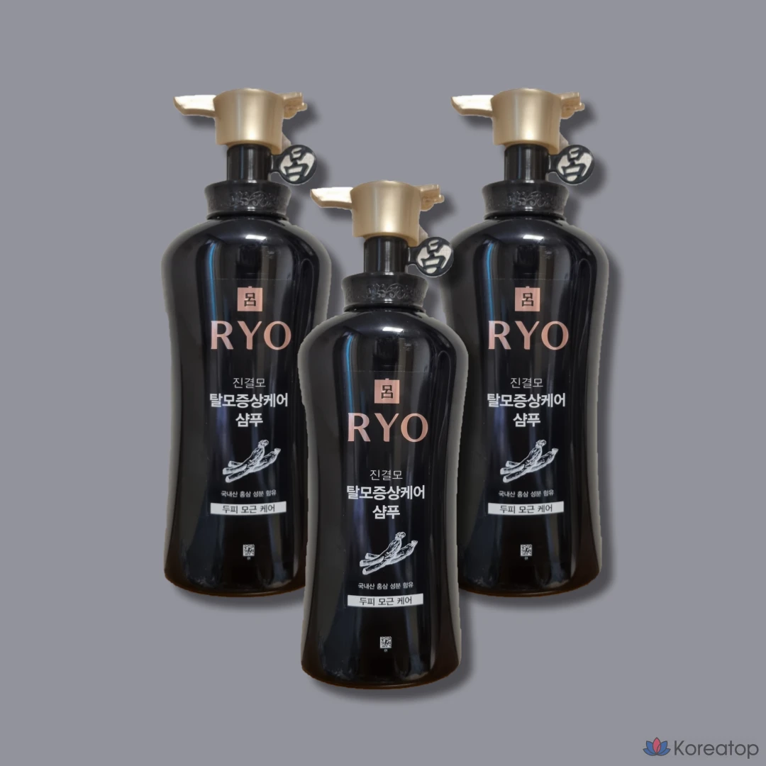 Шампунь Ryeo Jingyeolmo для ухода за волосами при выпадении, 490 мл, 1 флакон.