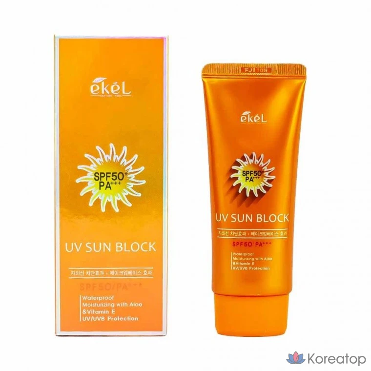 Водостойкая основа под макияж Ekel UV Sun Block Cream, 70 мл, 770515, 1 шт.