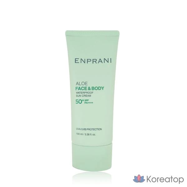 Солнцезащитный крем Enprani Aloe Waterproof Sun Cream, 100 мл, 1 шт.