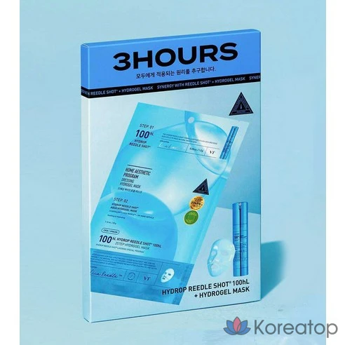 VT Cosmetics Hydrop Riddle Shot 100 гл 2-шаговая гидрогелевая маска, 4 шт., 1 шт.