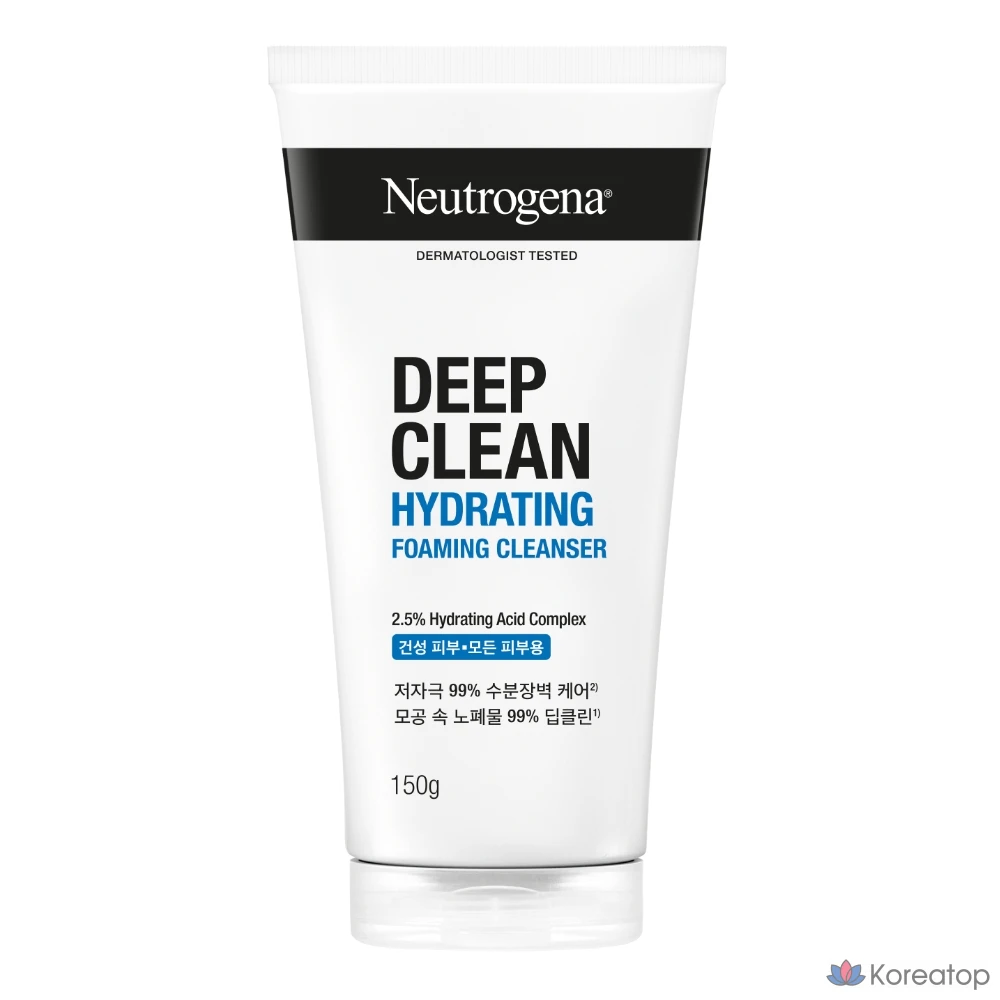 Пенка для умывания Neutrogena Deep Clean Hydrating Foaming Cleanser, 150 г, 1 шт.