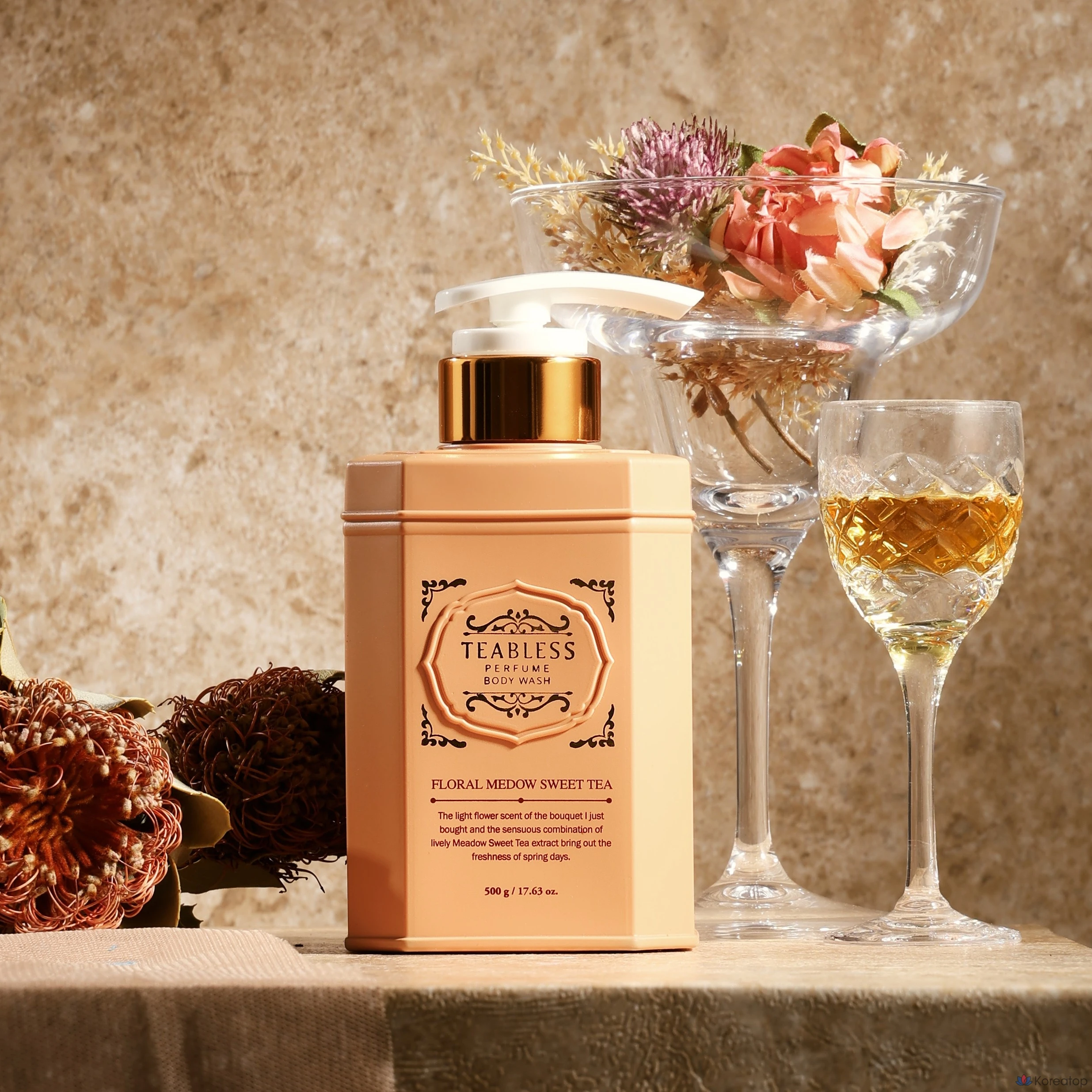Гель для душа T-Bless с ароматом сладкого чая и цветочными нотками, 500 г, 1 упаковка.