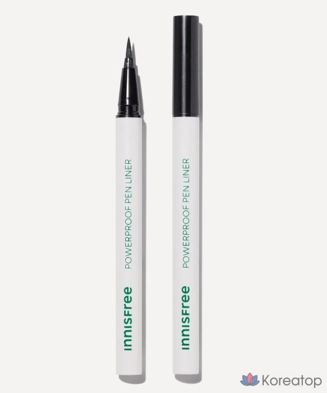 Подводка для глаз Innisfree Powerproof Brush Liner, 0,6 г, № 1, черная, 1 шт., фото 2