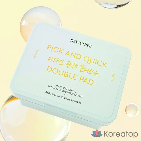Отрывной двойной блокнот для лица Dewytree Pick &amp; Quick Vitamin Glow