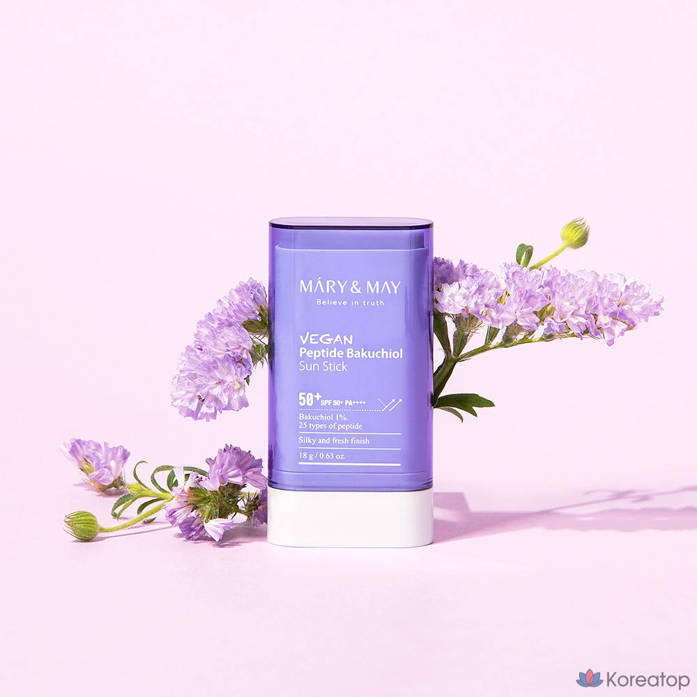 Солнцезащитный стик Mary&amp;May Peptide Bakuchiol Sun Stick SPF50+ PA++++, 1 шт.