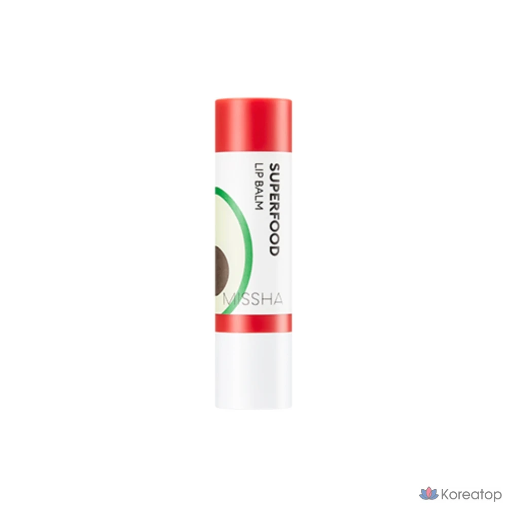 Увлажняющий бальзам для губ Missha Superfood с авокадо, 3,2 г, 1 шт.