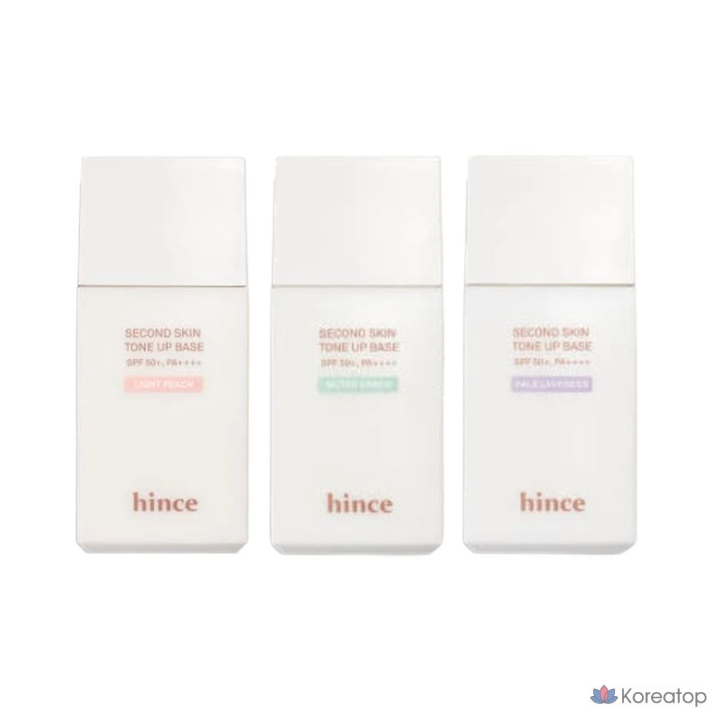 HINS SECOND SKIN TONE-UP BASE 35 мл SPF50+PA++++ Приглушенный зеленый, 1 шт., Glow Base