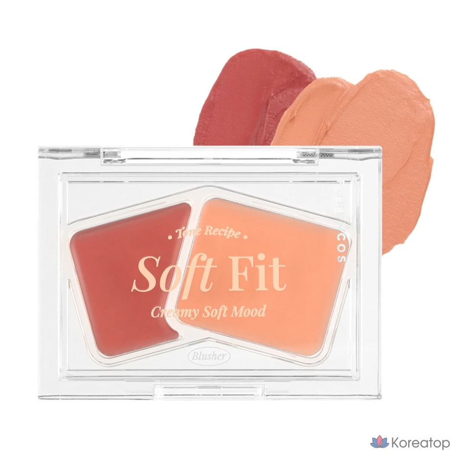 Кремовые румяна Forencos Soft Fitting Cream Blusher, 3 г, 1 шт., цвет «Абрикосовое молоко»