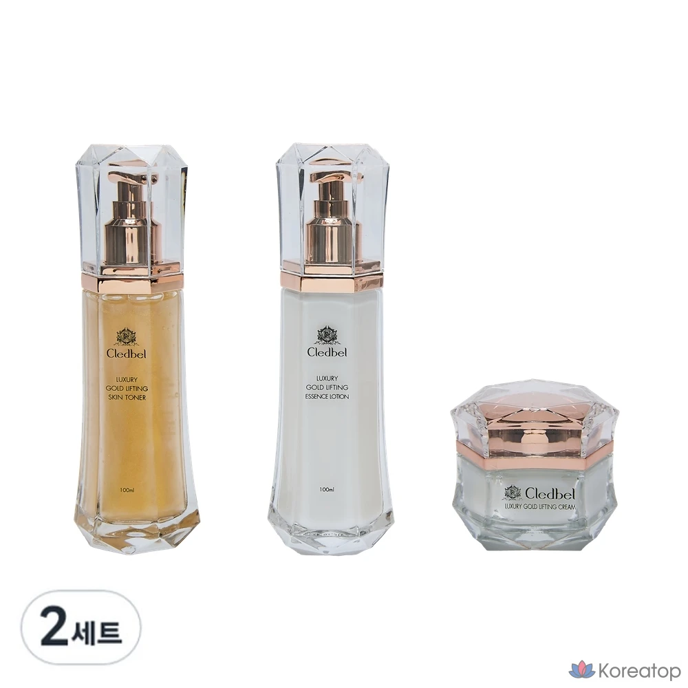 Clédbel Luxury Gold Lifting Basic Full Set Skin + Lotion + Cream