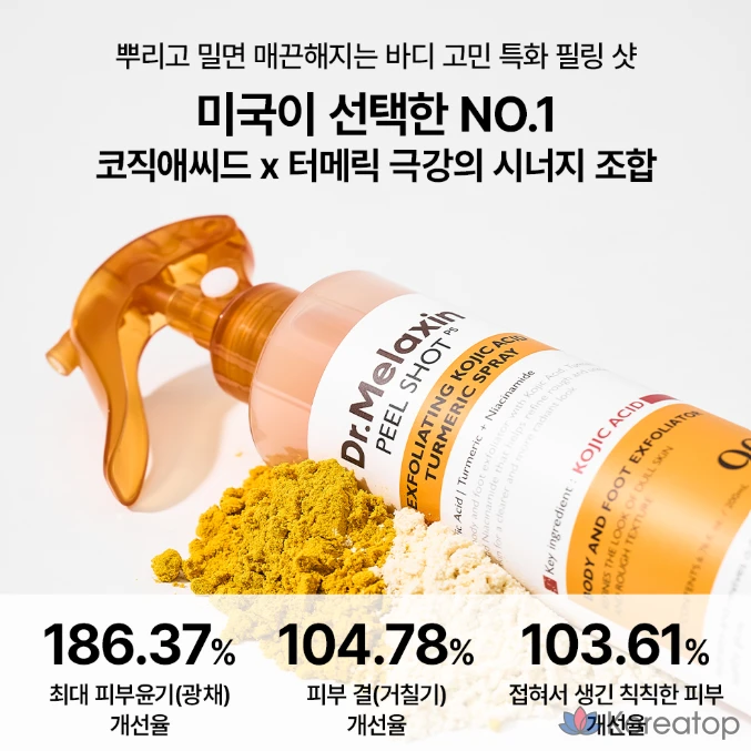 Пилинг Dr. Melaxin Peel Shot Kojic Acid Turmeric Spray, 200 мл, 1 шт.