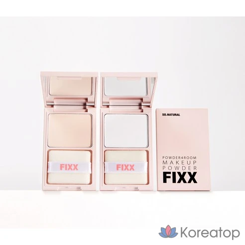 Фиксатор для макияжа So Natural Makeup Holding Powder Fixer, 6 г, чисто-белый