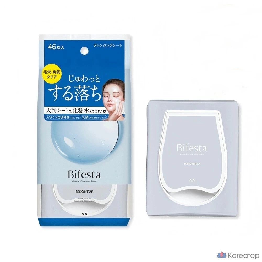 Мицеллярные очищающие салфетки Bifesta Bright Up, 1 шт., 46 салфеток