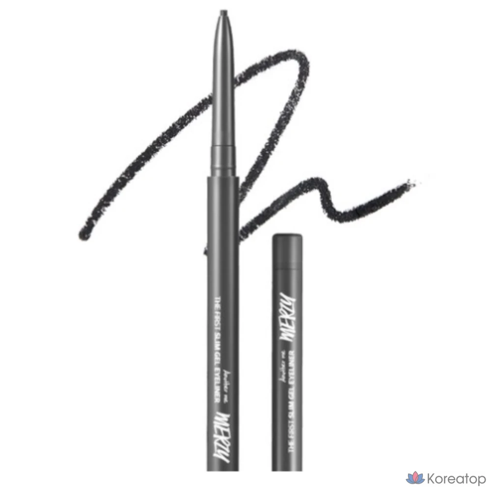Гель-лайнер для глаз MERZY The First Slim Gel Eyeliner, оттенок GS2 BS Black Spinel, 1 шт.