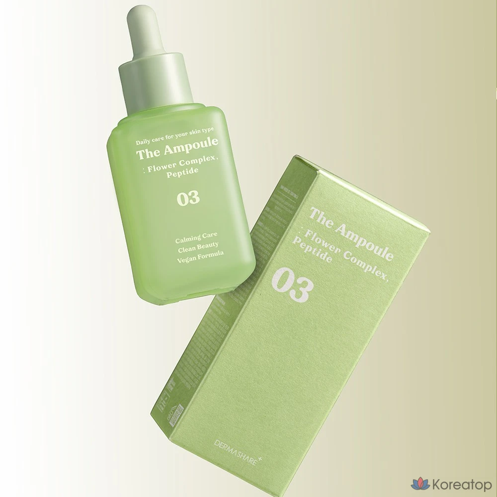 Сыворотка Dermashare The Ampoule Vegan Flower Complex Peptide Pore Elasticity Care Serum, 60 мл, 1 шт.