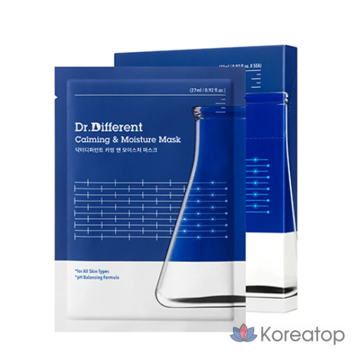 Успокаивающие и увлажняющие маски Dr. Different, 5 штук в упаковке, 1 упаковка