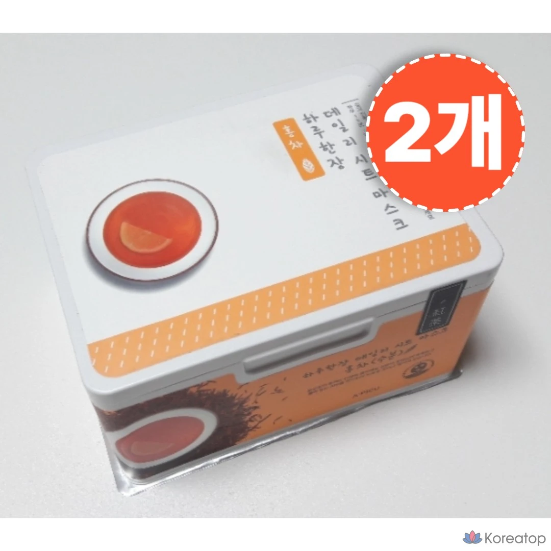 Тканевая маска для лица A'Pieu Daily Sheet Mask с черным чаем и водой, 30 листов, 2 упаковки.