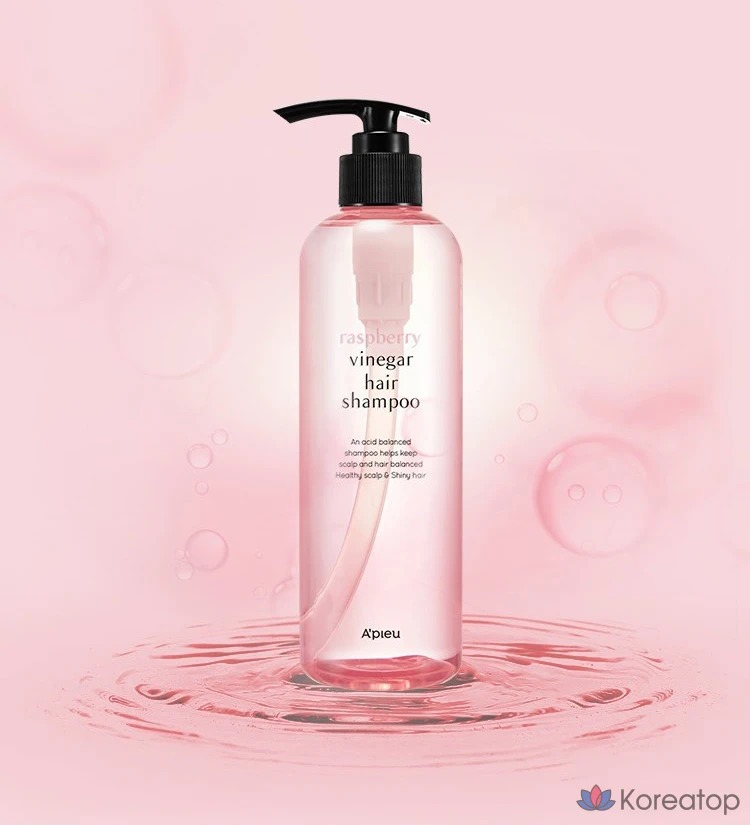 Шампунь для волос A'Pieu Raspberry Vinegar Hair Shampoo, 500 мл, 1 шт., фото 2
