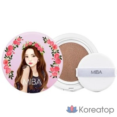 Минеральная био-пудра Celebrity Fade MIBA Wang Cushion, основной продукт + сменный блок, № 23, 1 шт.