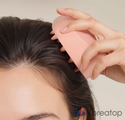 Расческа-щетка для волос ReFa Heart Brush for Scalp, оттенок Matte Rose, 1 шт., фото 2
