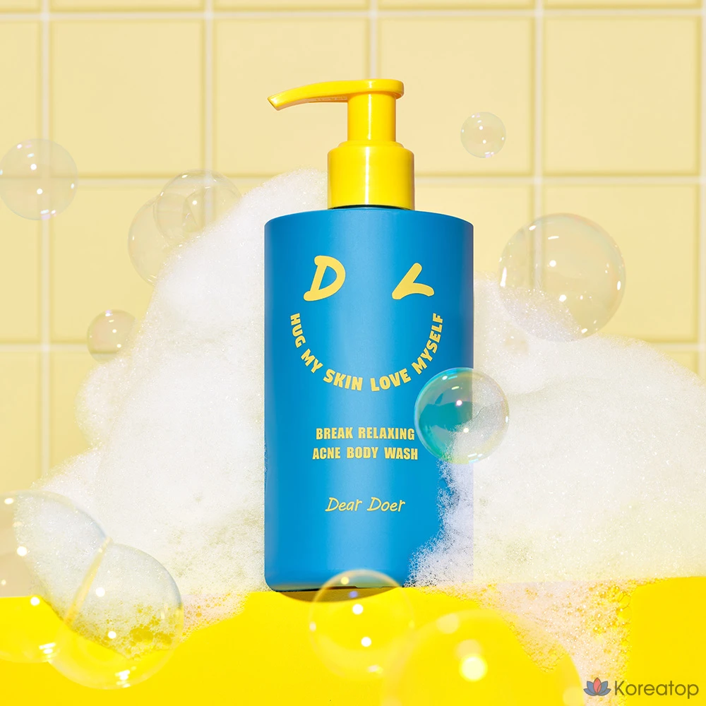 Dear Doer Ароматный веганский гипоаллергенный гель для душа с противоугревым ароматом Aqua Scent, 1 шт., 300 мл.