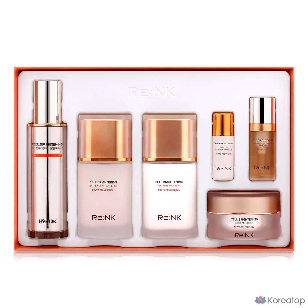 Набор косметических средств Re:Nk Cell Brightening Vitamin C Whitening Freckle Serum, 1 шт.