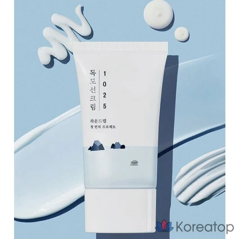 Солнцезащитный крем Round Wrap 1025 Dokdo SPF