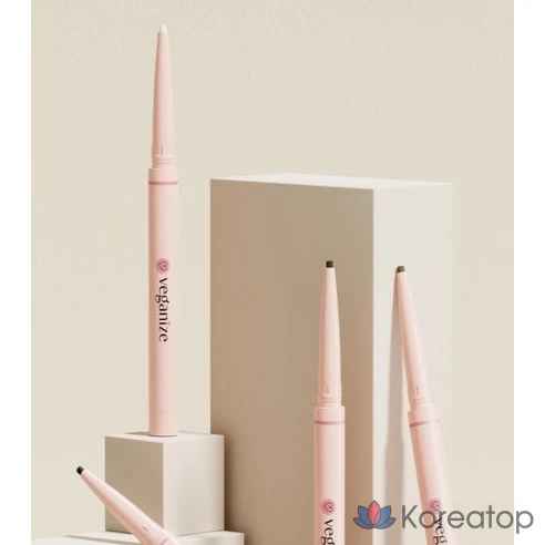 Тонкий гелевый карандаш для глаз Veganize Slim, оттенок 04 Nude White