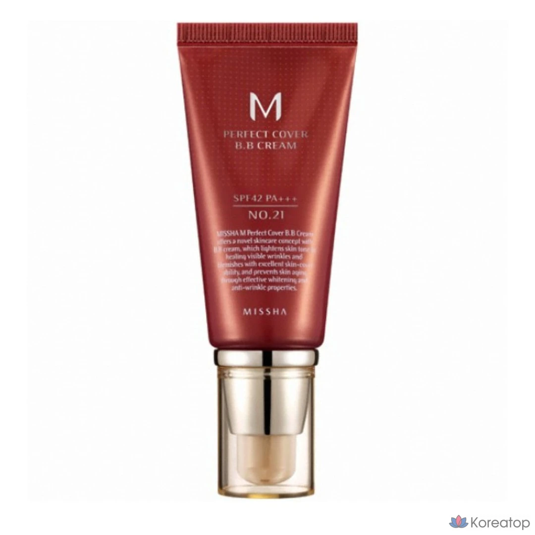 BB-крем Missha M Perfect Cover, 50 мл, № 21, 1 шт.