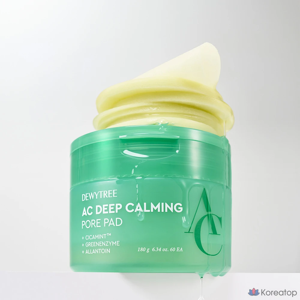Успокаивающие подушечки для пор Dewytree AC Deep Soothing Pore Pad, 180 г, 60 листов, 1 упаковка