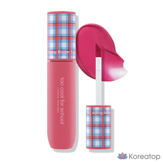 Тональная основа Too Cool for School Glossy Blaster Tint, № 3, ярко-розовый, 3,4 г, 1 шт.