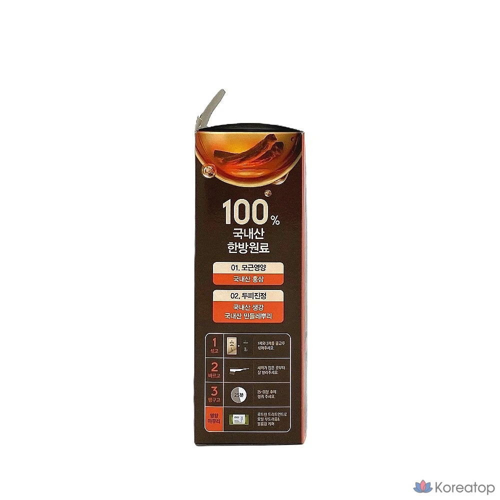 Крем для закрашивания седых волос Ryeo Jingyeolmo, 120 г, 1 упаковка, натуральный коричневый 5.0