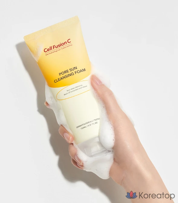 Очищающая пенка для лица Cellfusion C Pore Sun, 150 мл, 1 шт.