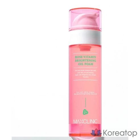 Очищающая пенка Maxclinic Rose Vitamin Brightening Oil