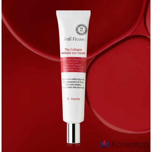 Крем для глаз антивозрастной с коллагеном Корея, 40 мл / MediFlower Medi Flower Collagen Wrinkle Eye Cream