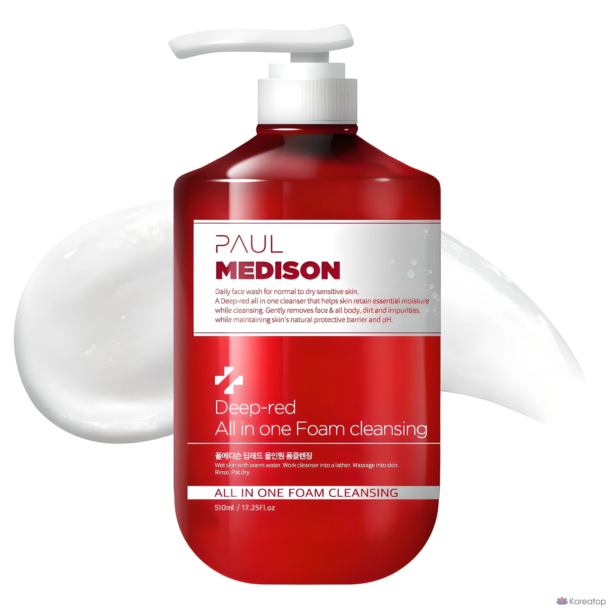 Пенка для умывания Paul Medison Deep Red All-in-One Foam Cleansing, 510 мл, 1 шт.