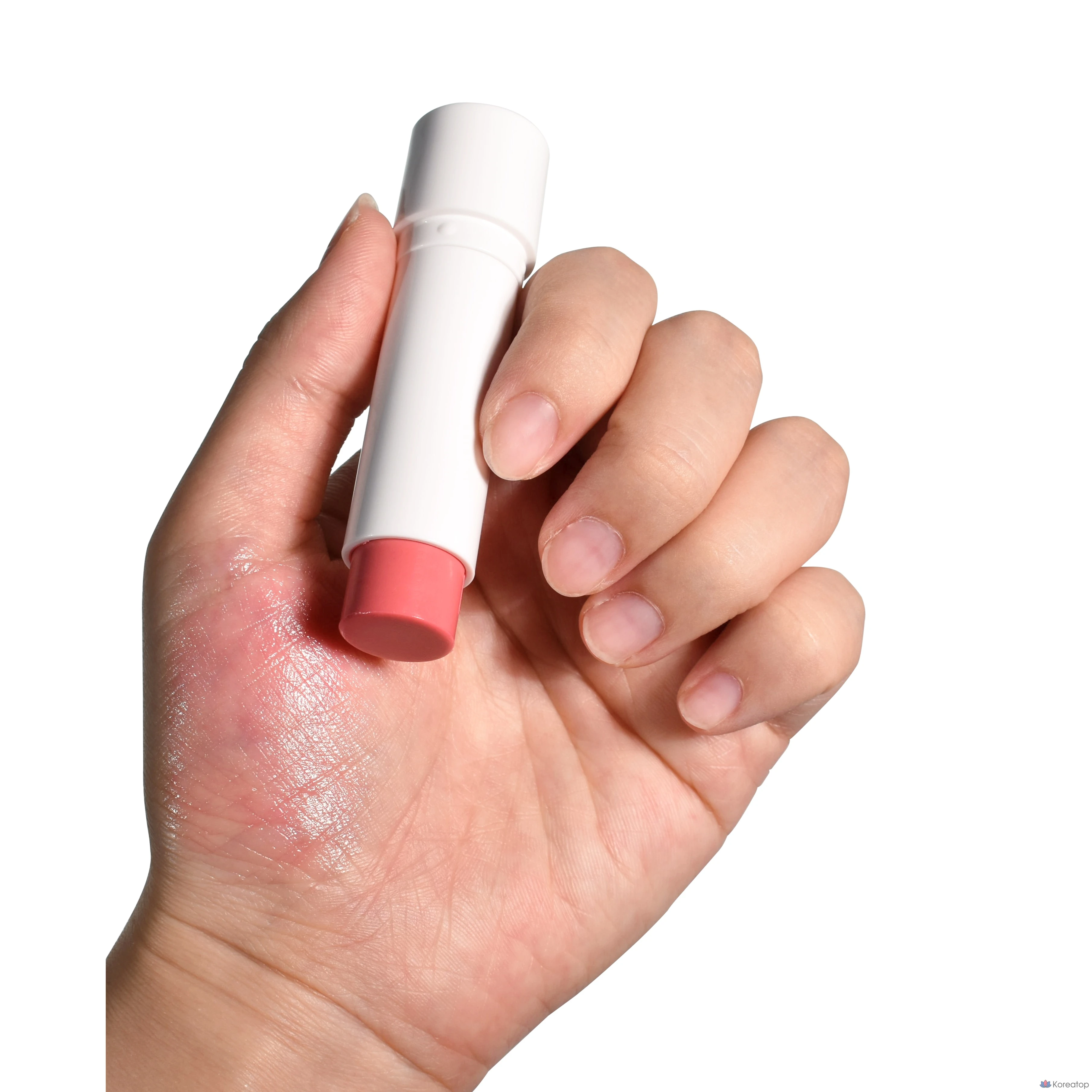 Увлажняющий бальзам для губ Lamelin Glow Fit, персиковый, 4,3 г, 1 шт., розовый.