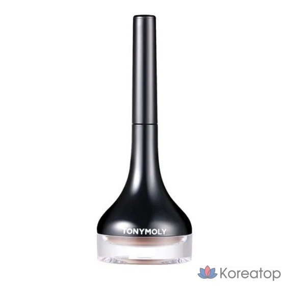 Подводка для глаз Tony Moly Back Gel Eyeliner Long Brush, оттенок 07 Latte Brown, 1 шт.