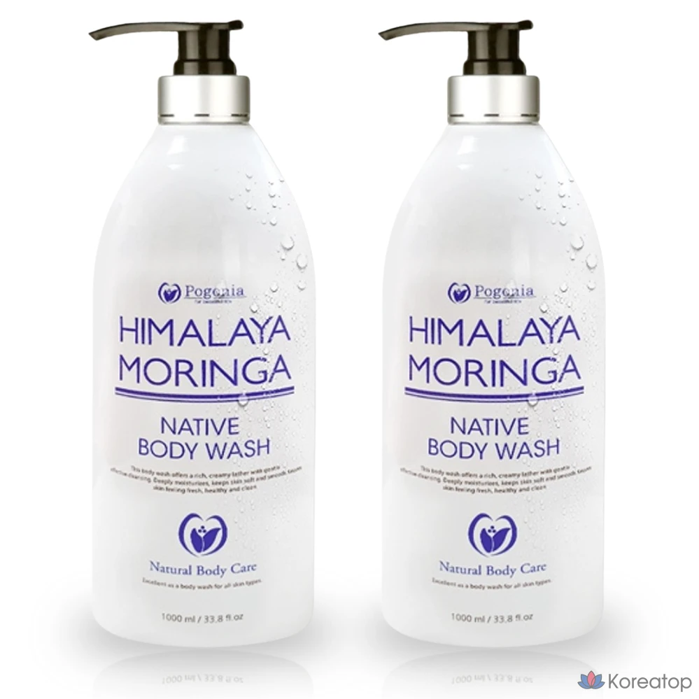 Гель для душа Arden Store Himalaya Moringa Native Body Wash 1000 мл, натуральные ингредиенты, для снятия акне, улучшения текстуры кожи, отшелушивания, 1 л, 1 шт., фото 2