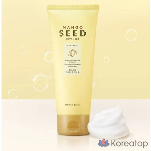 Увлажняющая очищающая пенка с экстрактом косточек манго The Face Shop