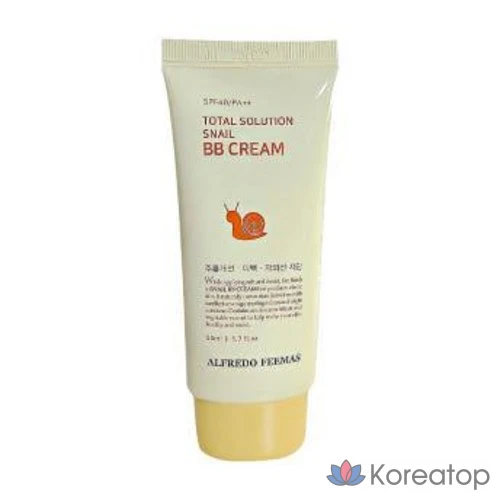 BB-крем Alfredo Feemas Total Solution Snail, 50 мл, 1 шт., фото 2