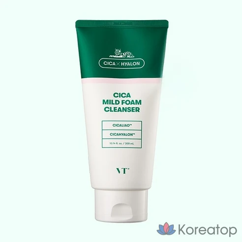 Мягкая очищающая пенка VT Cosmetics Cica Mild Foam Cleanser , 300 мл