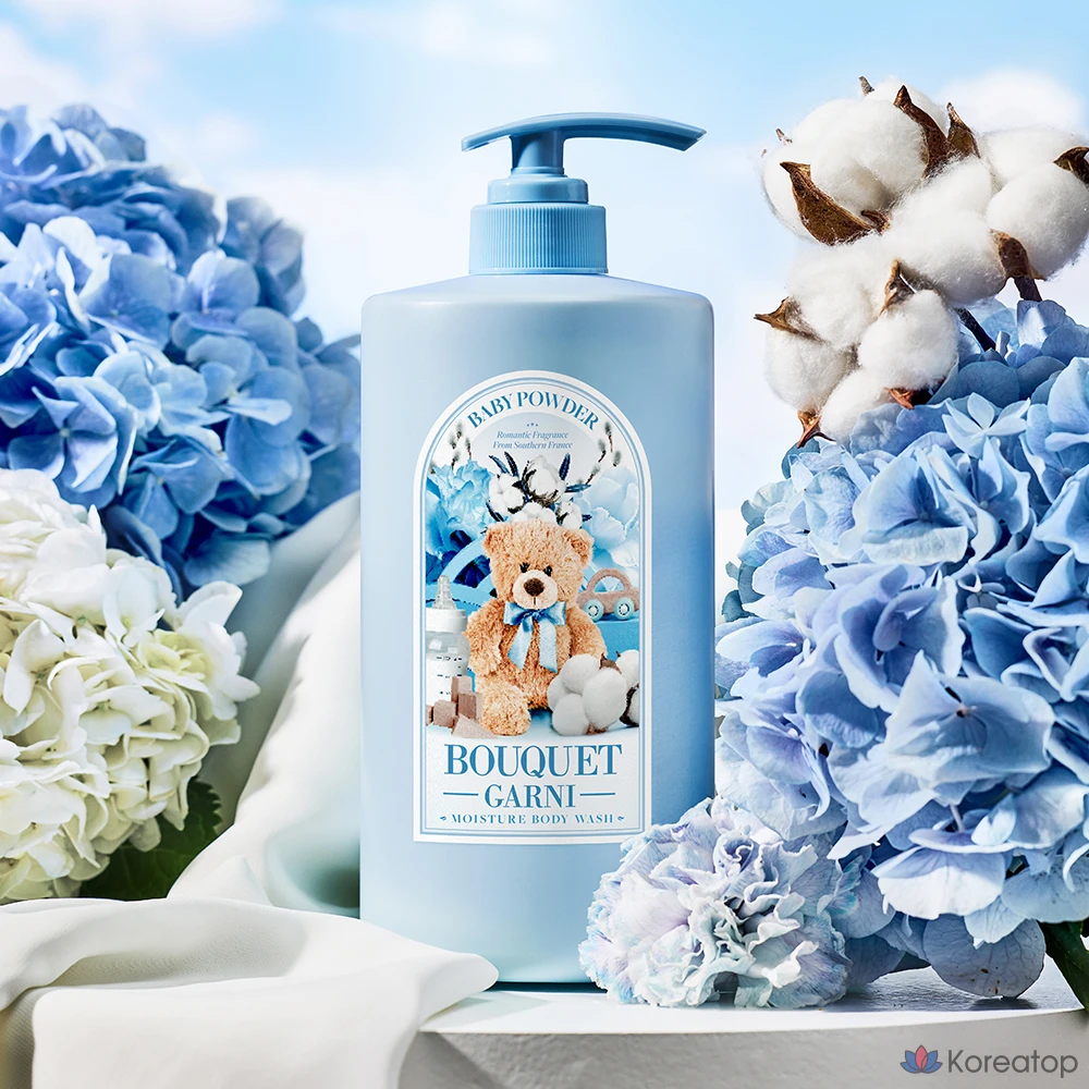 Увлажняющий гель для душа Bouquet garni с детской присыпкой, 1 л, 1 шт., фото 2