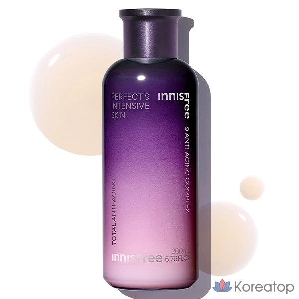 Innisfree Perfect 9 Интенсивная косметика для кожи, 200 мл, 1 шт.
