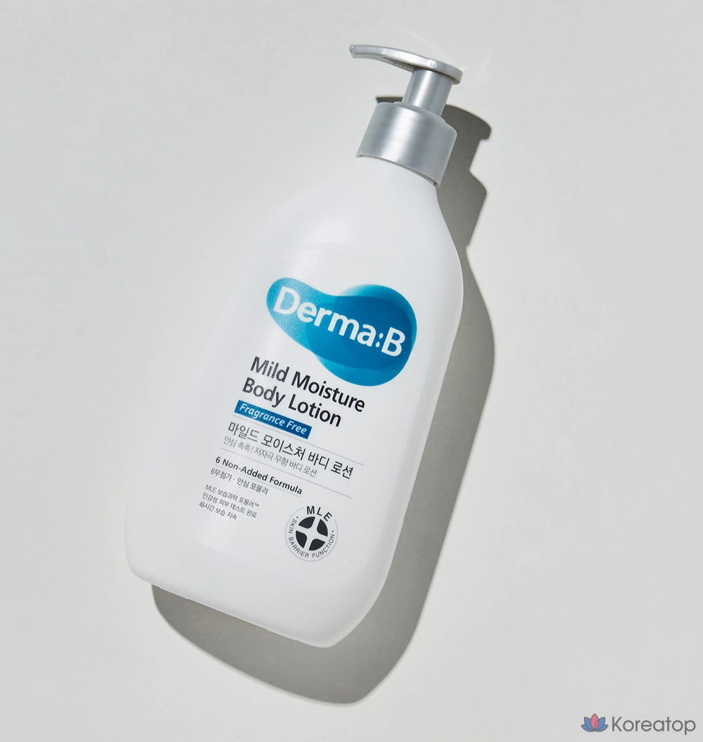 Лосьон для тела DERMA:B Mild Moisture Body Lotion Unscented, 400 мл, 1 шт.