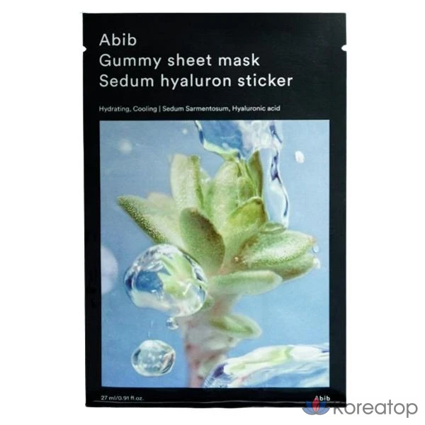 Тканевая маска для лица Abib Deep Moisture Care Gum Sticker Sheet Mask Moisture Herb Hyaluronic Sticker, 27 мл, 6 шт., фото 2