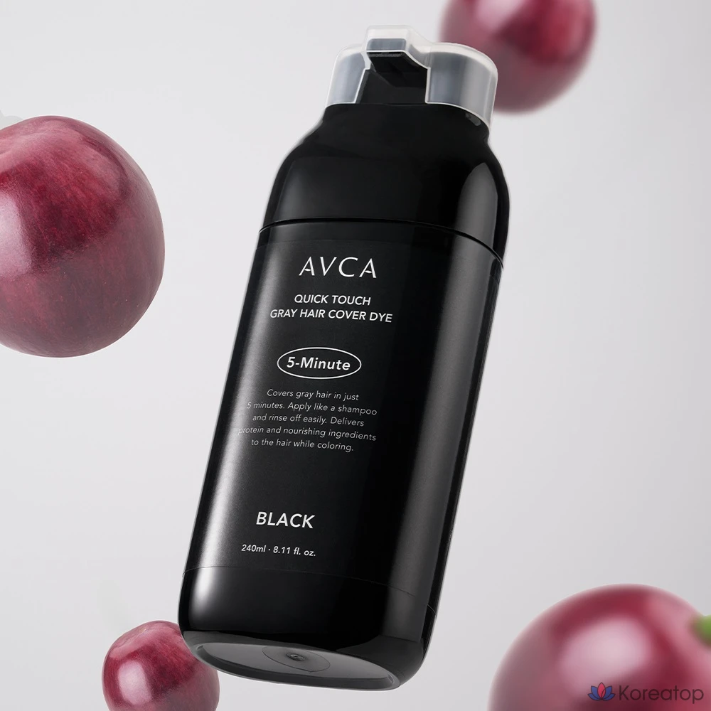 Краска для волос AVCA Quick Touch 5-Minute Gray Cover, 240 мл, черная, 1 шт.